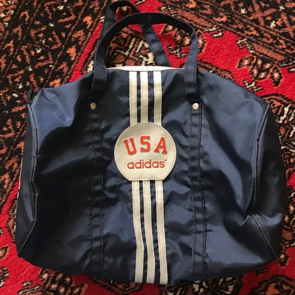 SOLD Vintage Adidas USA Duffel Bag - Picture 3 of 8